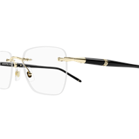 Napoli - Corso Giuseppe Garibaldi 197 - Montatura vista Montblanc Uomo MB0346O001-GOLD-BLACK-TRANSPARENT53 - MB0346O001-GOLD-BLACK-TRANSPARENT53